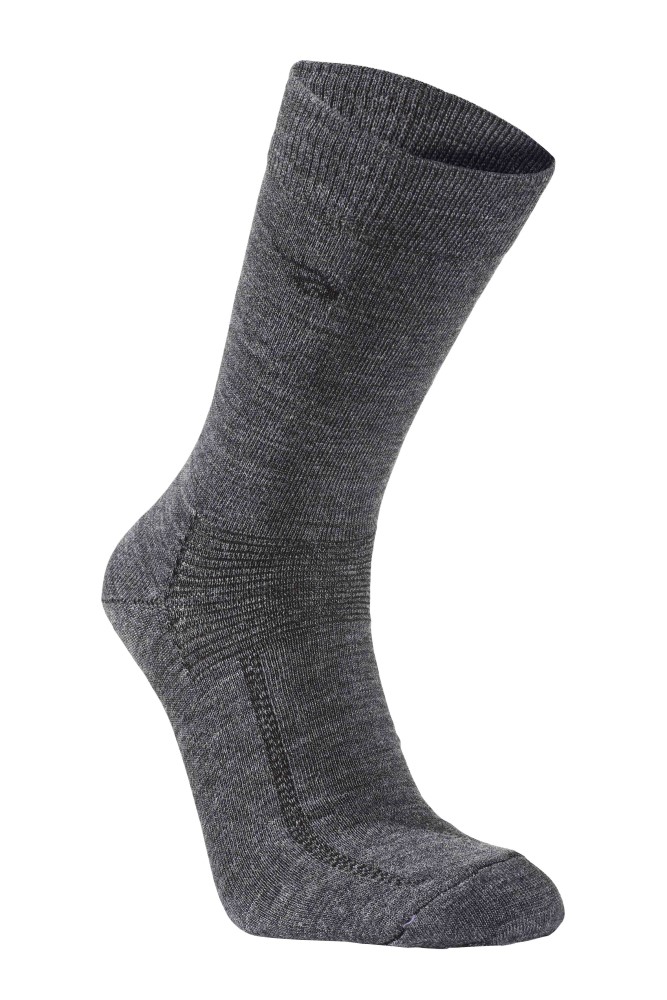 Tunn merinoullsstrumpa, Grey Marl