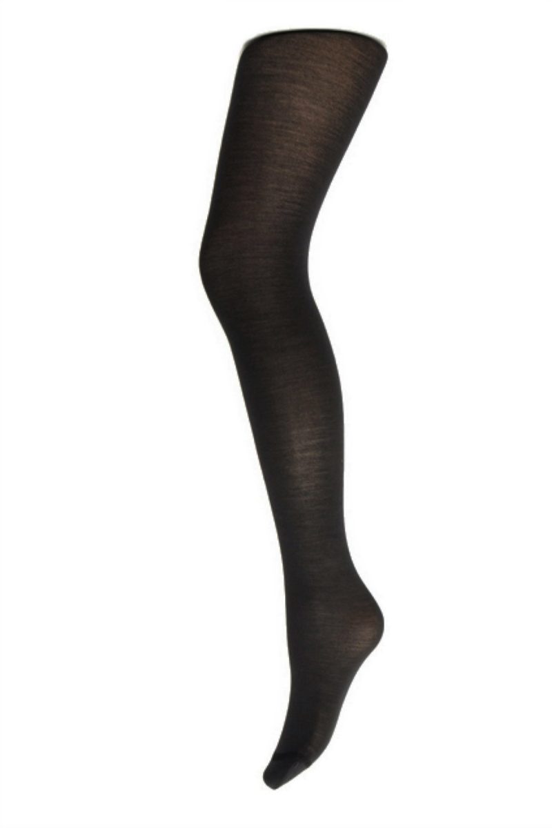 JENNIFER Strumpbyxa med 70% merinoull, Black