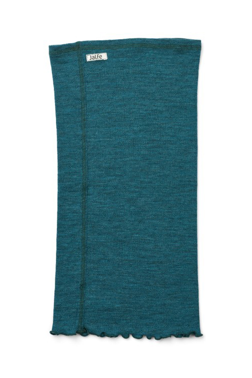 Enkel rundsjal i merinoull, Turquoise