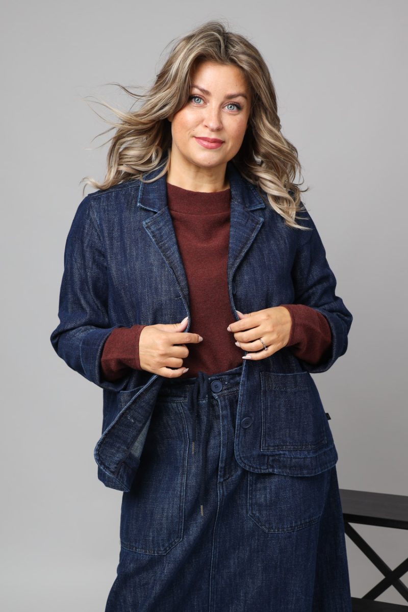 DANEKIND Kavaj i bomullsdenim