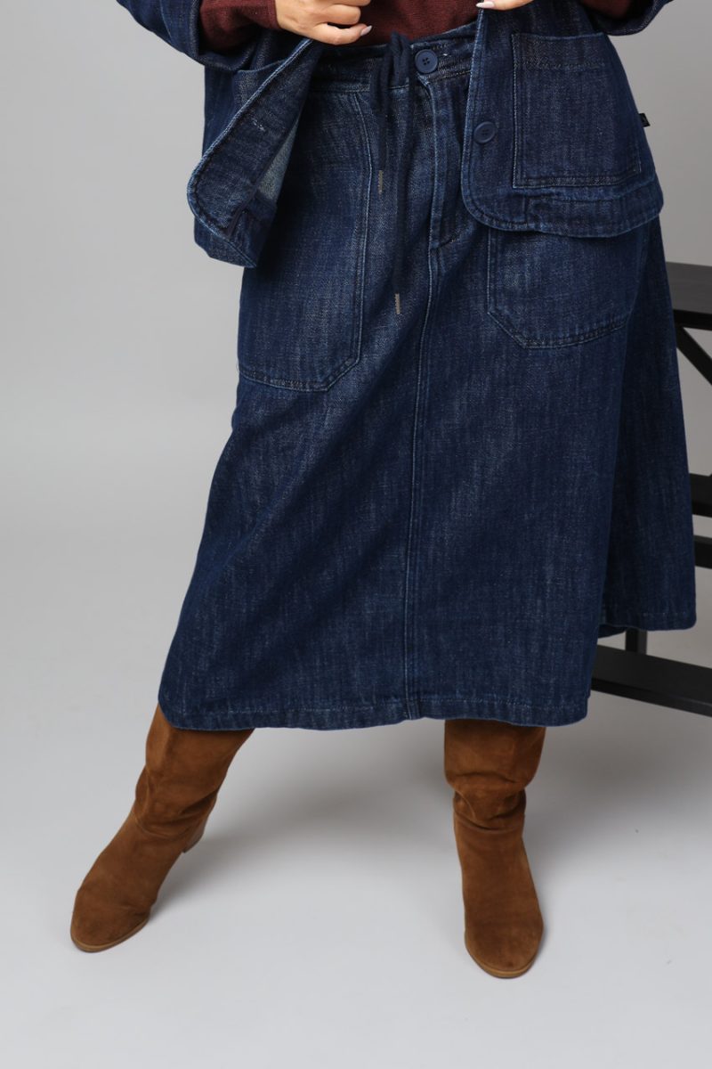 DANEPRIME Kjol i bomullsdenim