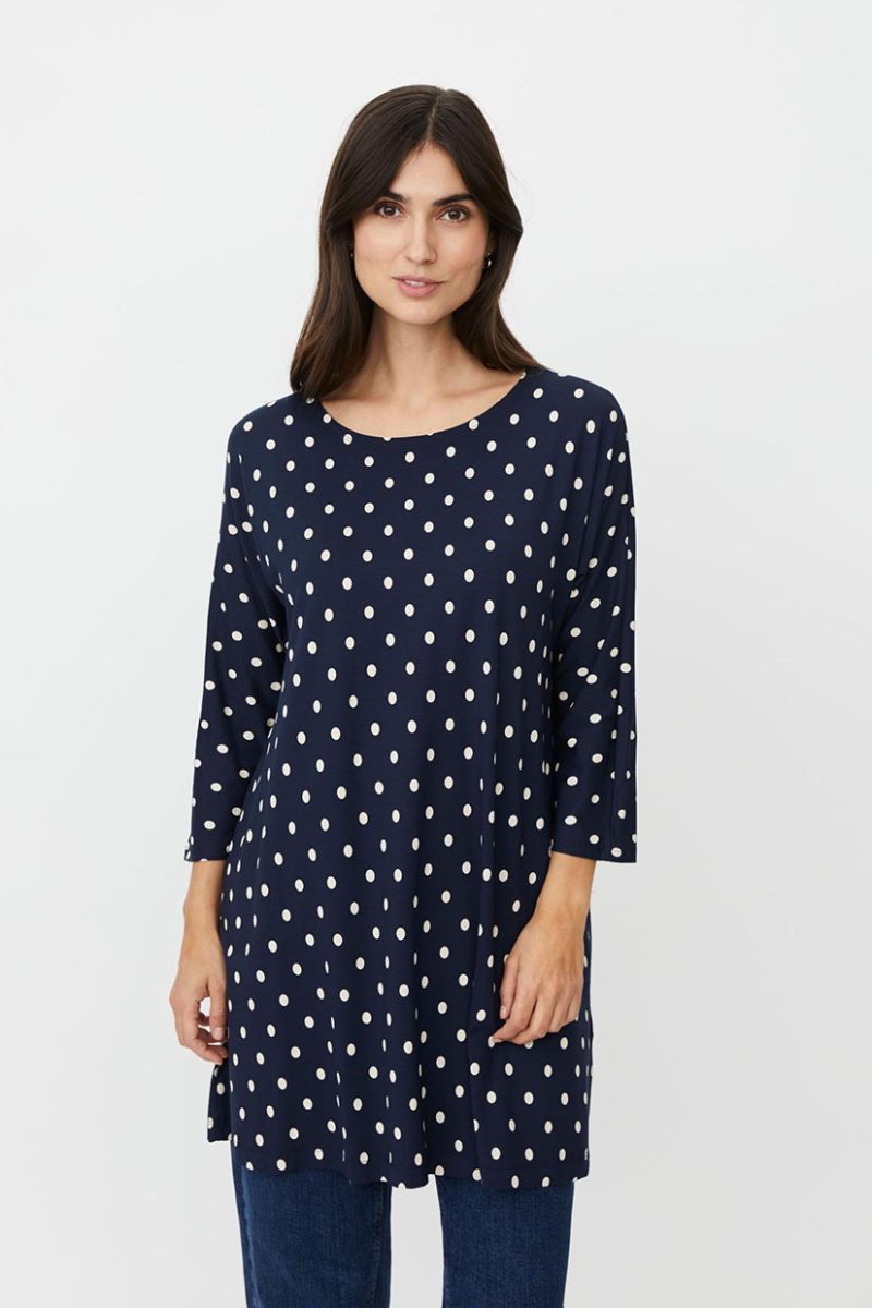 MaGERTINE Tunika i viskos, Navy Blazer