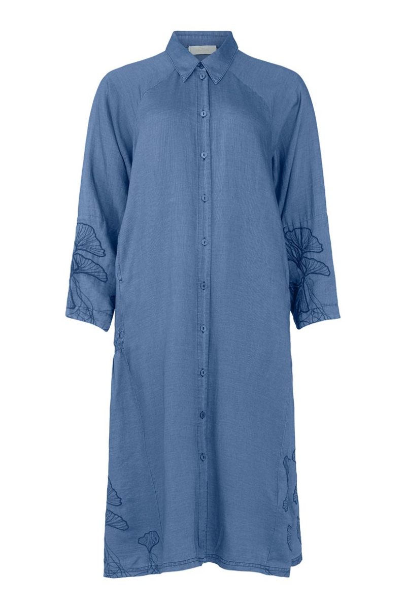 Klänning i lyocell, Sea Blue