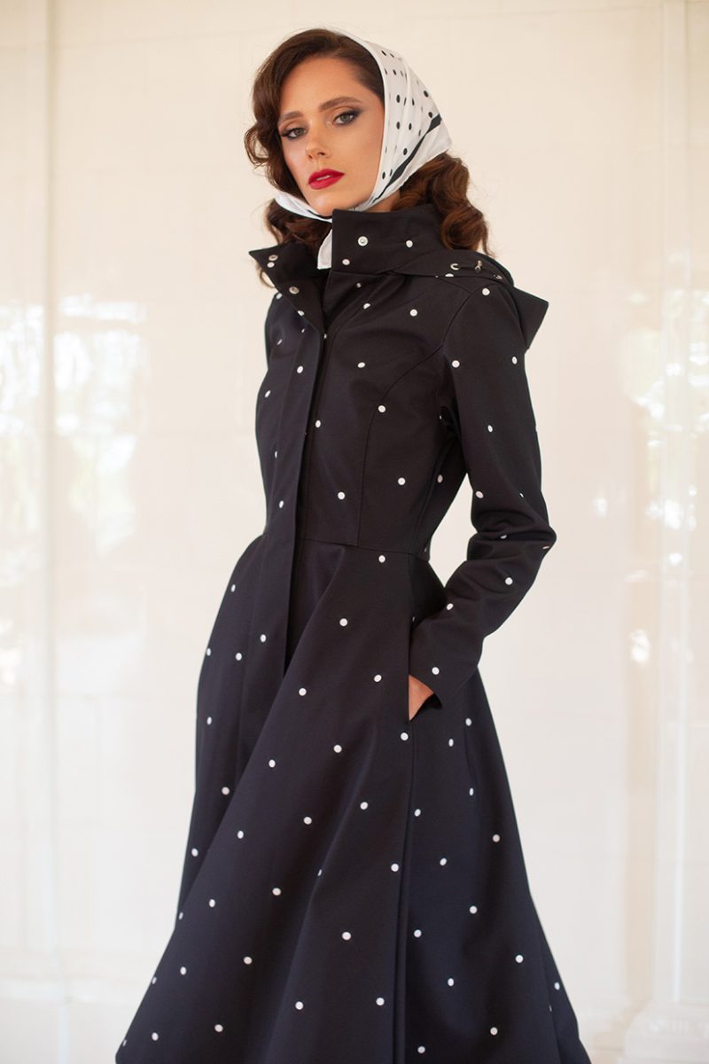TIMELESS POLKA DOT Regnkappa i shoftshell