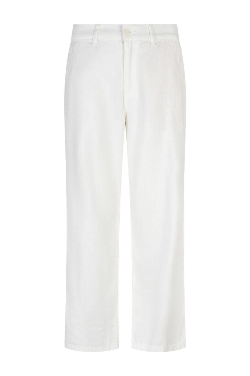 CONNY Byxor i lin/bomull, Off White